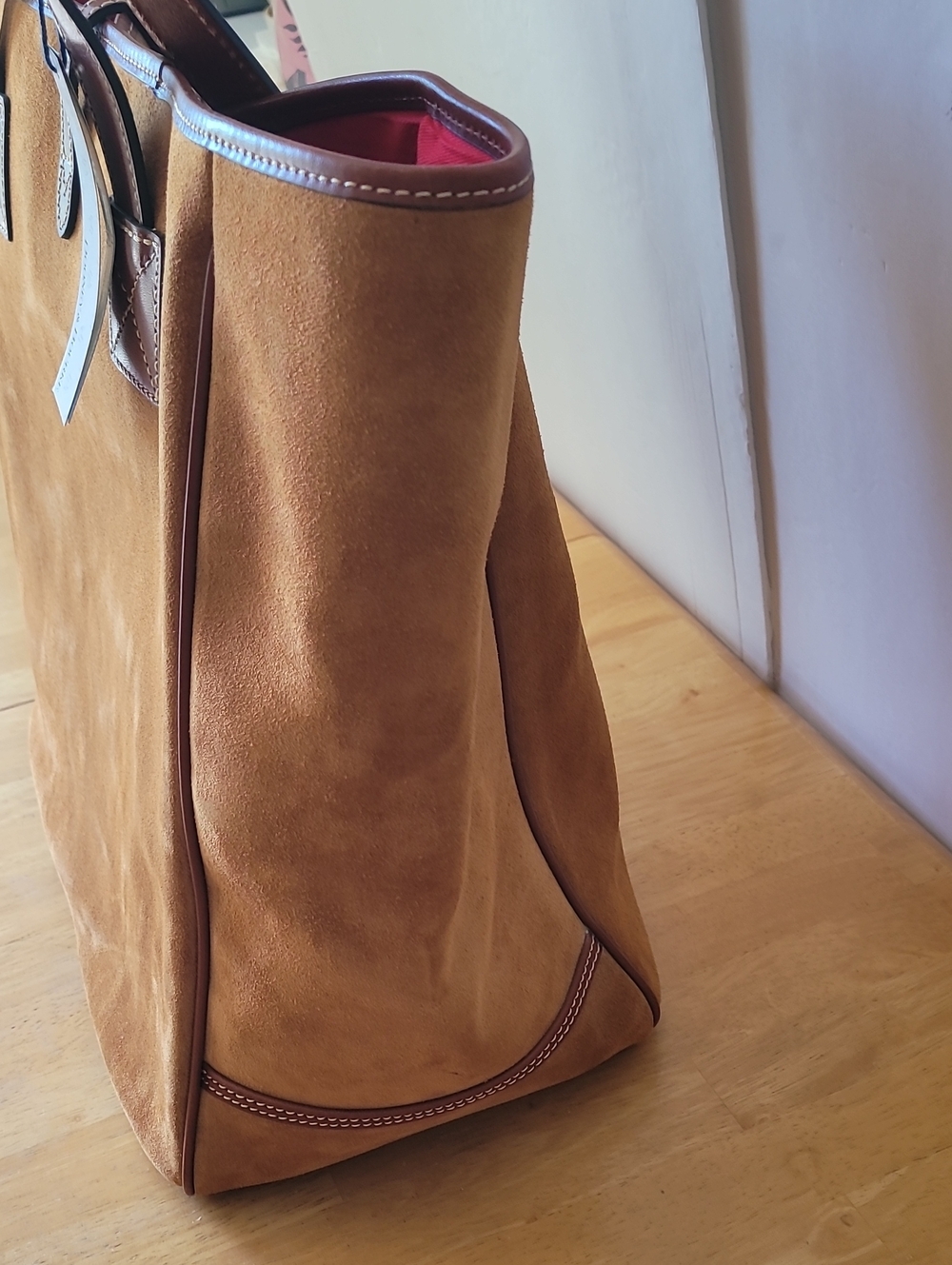 Dooney & Bourke Archives 1997 Suede Large Tote - Picture 4 of 16